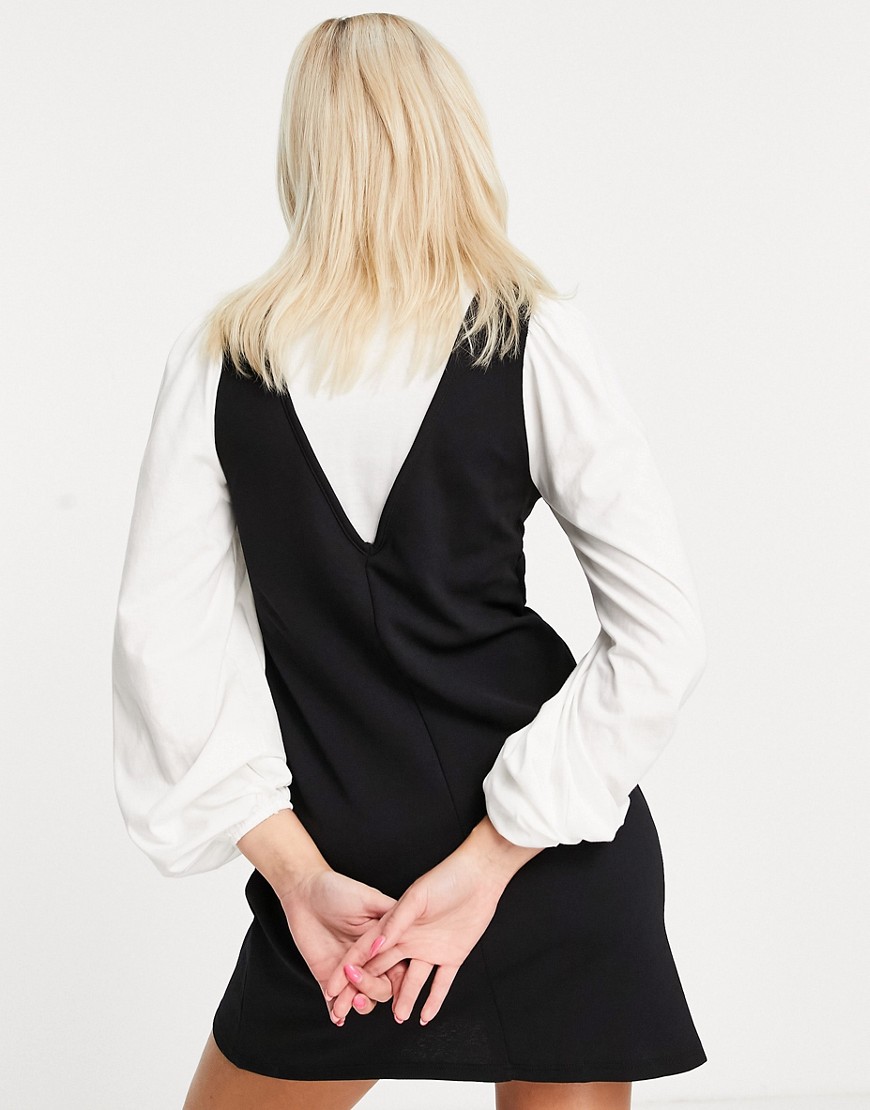 Miss-Selfridge-czarna-sukienka-na-szelkach-2-w-1-S-1 Miss-Selfridge-czarna-sukienka-na-szelkach-2-w-1-S