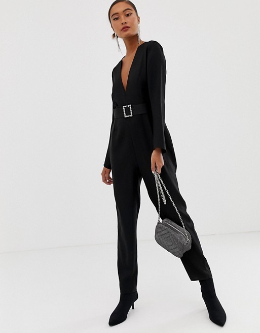 Miss-Selfridge-czarny-Kombinezon-z-paskiem-XXS-32-3 Miss-Selfridge-czarny-Kombinezon-z-paskiem-XXS-32