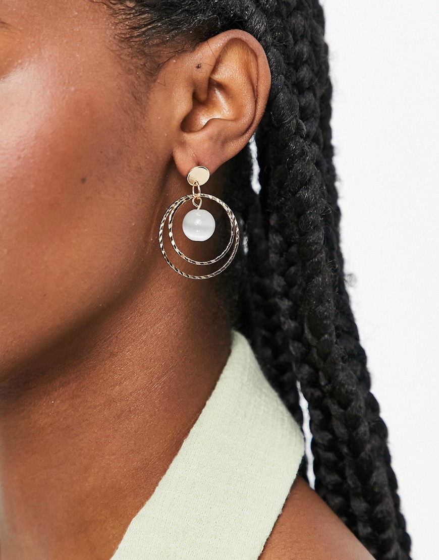 Miss Selfridge złote wiszące kolczyki koła defekt Miss-Selfridge-zlote-wiszace-kolczyki-kola