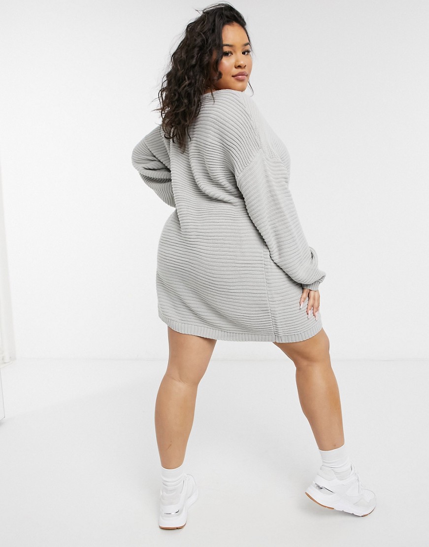 Missguided-Plus-–-Szara-prazkowana-sukienka-dzianinowa-48-50-1 Missguided-Plus-–-Szara-prazkowana-sukienka-dzianinowa-48-50