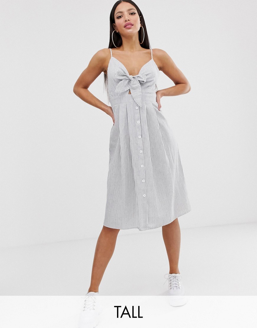 Missguided Sukienka dla wysokich midi w paski defekt L 40 Missguided-Sukienka-dla-wysokich-midi-w-paski-L-40