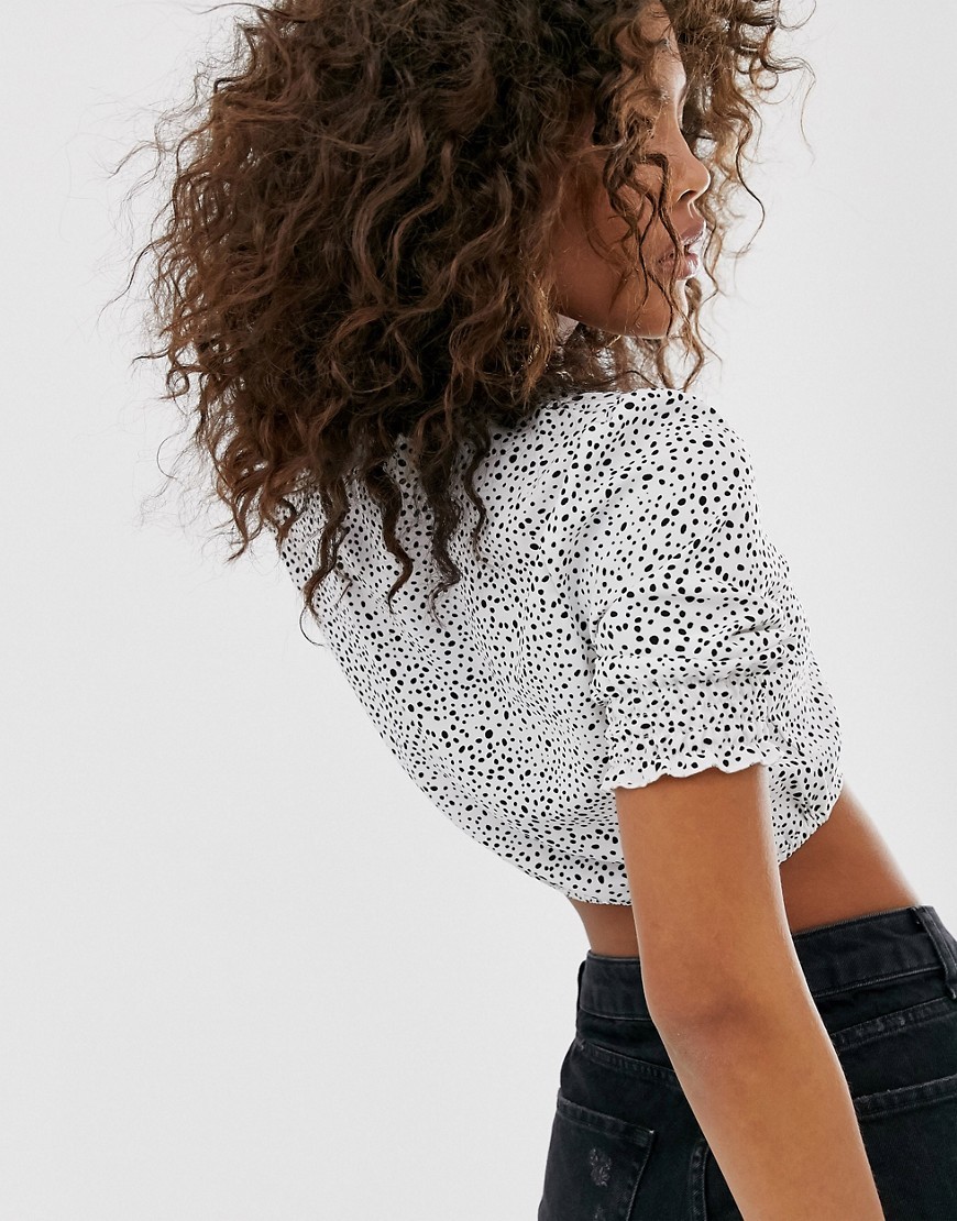 Missguided-Tall-krotki-Top-w-kropki-M-38-1 Missguided-Tall-krotki-Top-w-kropki-M-38