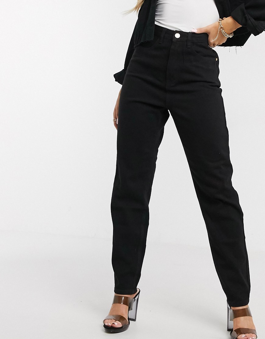 Missguided-czarne-spodnie-jeansy-typu-mom-XXL-44