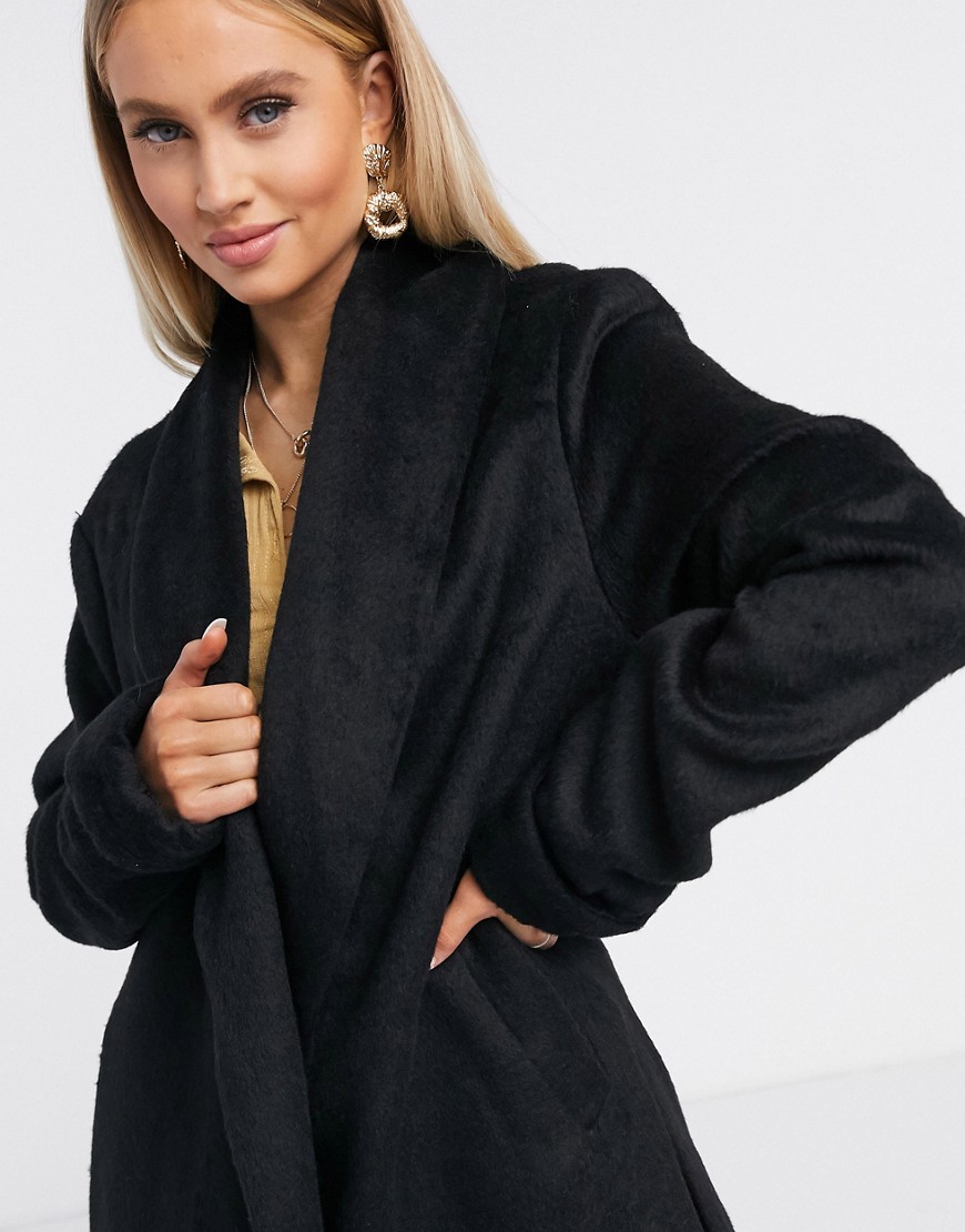 Missguided-damski-czarny-plaszcz-z-kolnierzem-szalowym-M-2 Missguided-damski-czarny-plaszcz-z-kolnierzem-szalowym-M