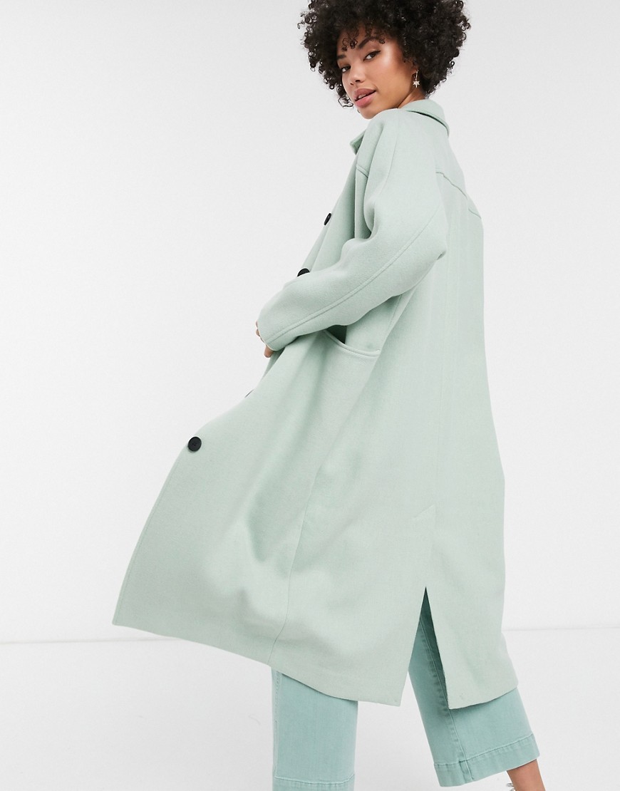 Monki-jasno-zielony-Plaszcz-midi-oversize-defekt-XS-1 Monki-jasno-zielony-Plaszcz-midi-oversize-defekt-XS