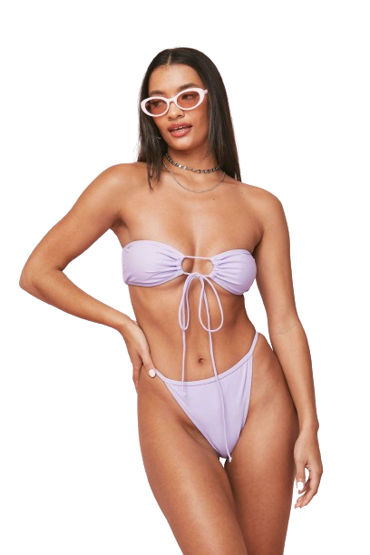 Nasty Gal damskie fioletowy dół od bikini XXS