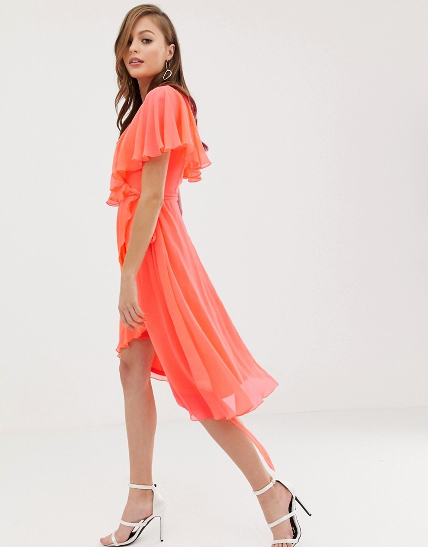 Neonowa-rozowa-Sukienka-midi-cape-defekt-S-36-3 Neonowa-rozowa-Sukienka-midi-cape-defekt-S-36