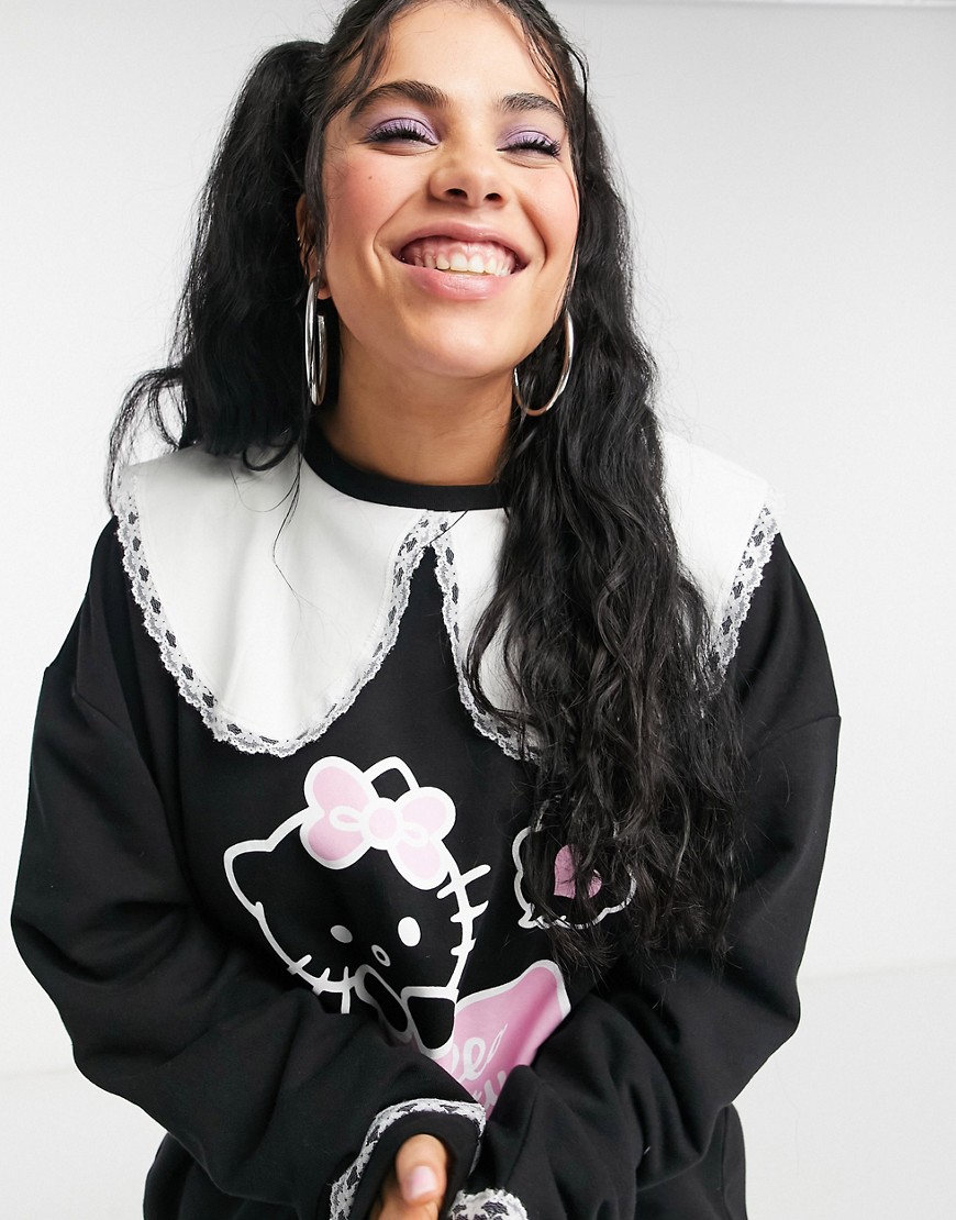 New-Girl-Order-Hello-Kitty-damska-dzianinowa-sukienka-oversize-z-kolnierzem-czarna-defekt-46-2 New-Girl-Order-Hello-Kitty-damska-dzianinowa-sukienka-oversize-z-kolnierzem-czarna-defekt-46