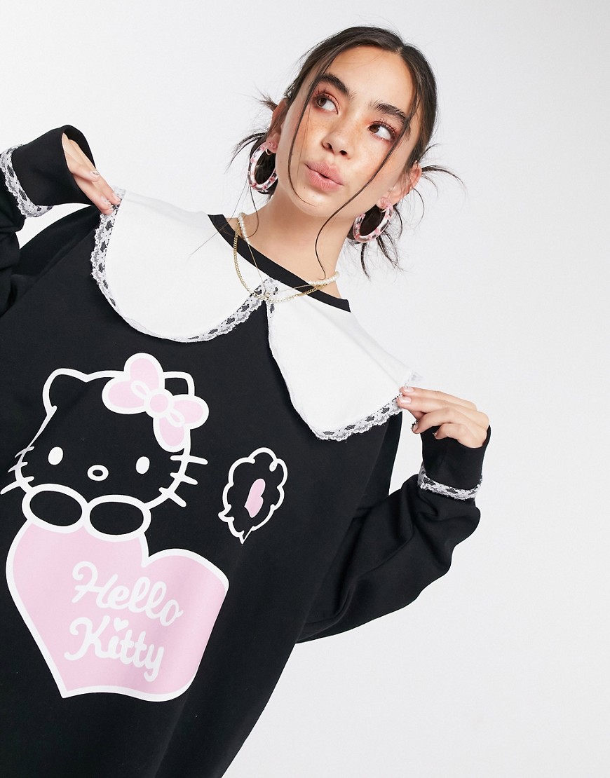 New-Girl-Order-dzianinowa-sukienka-oversize-z-kolnierzem-Hello-Kitty-czarna-38-2 New-Girl-Order-dzianinowa-sukienka-oversize-z-kolnierzem-Hello-Kitty-czarna-38