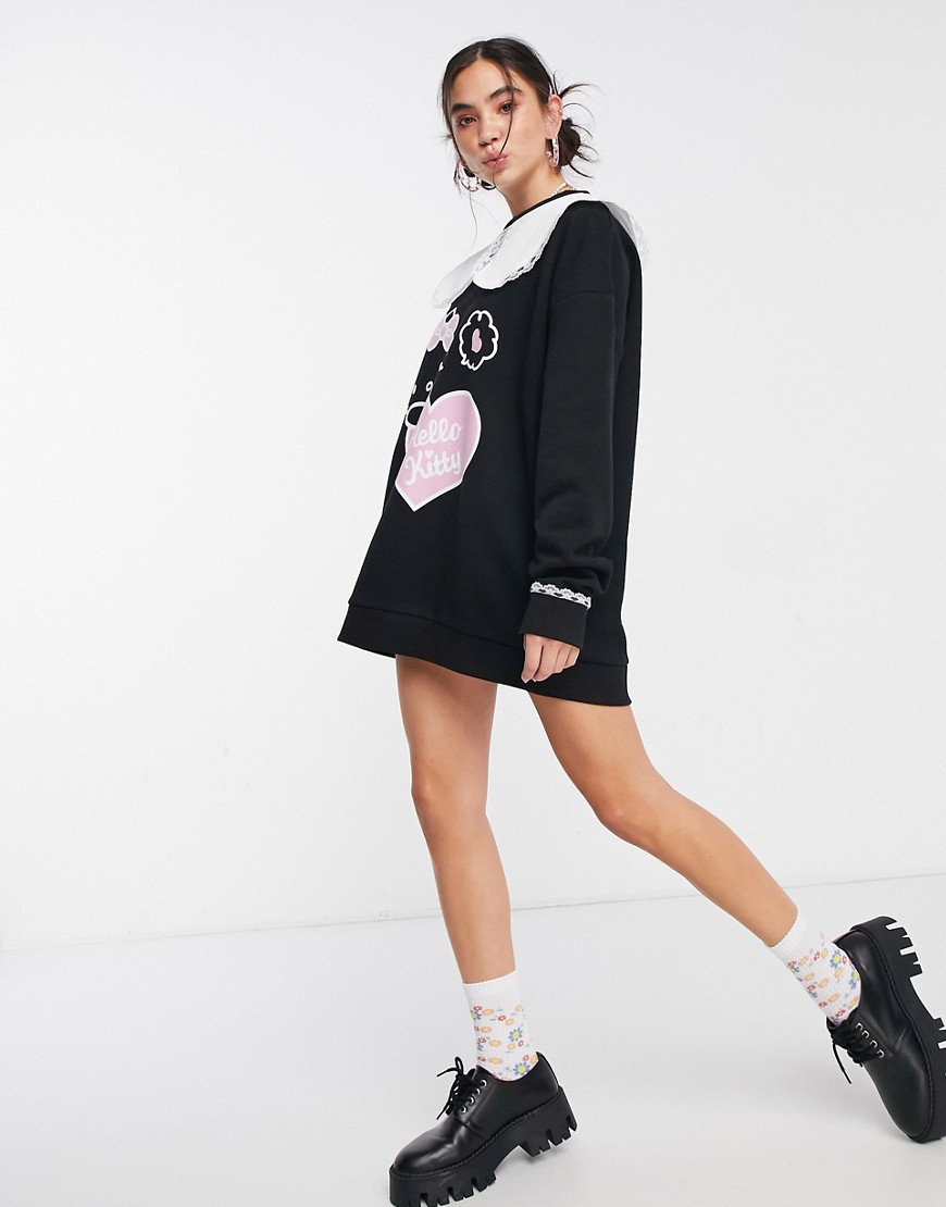New-Girl-Order-dzianinowa-sukienka-oversize-z-kolnierzem-Hello-Kitty-czarna-38-3 New-Girl-Order-dzianinowa-sukienka-oversize-z-kolnierzem-Hello-Kitty-czarna-38