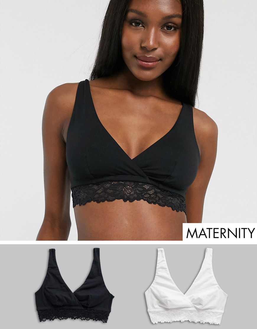 New Look Maternity 2 pack braletka wykończona koronką 44 New-Look-Maternity-2-pack-braletka-wykonczona-koronka-44