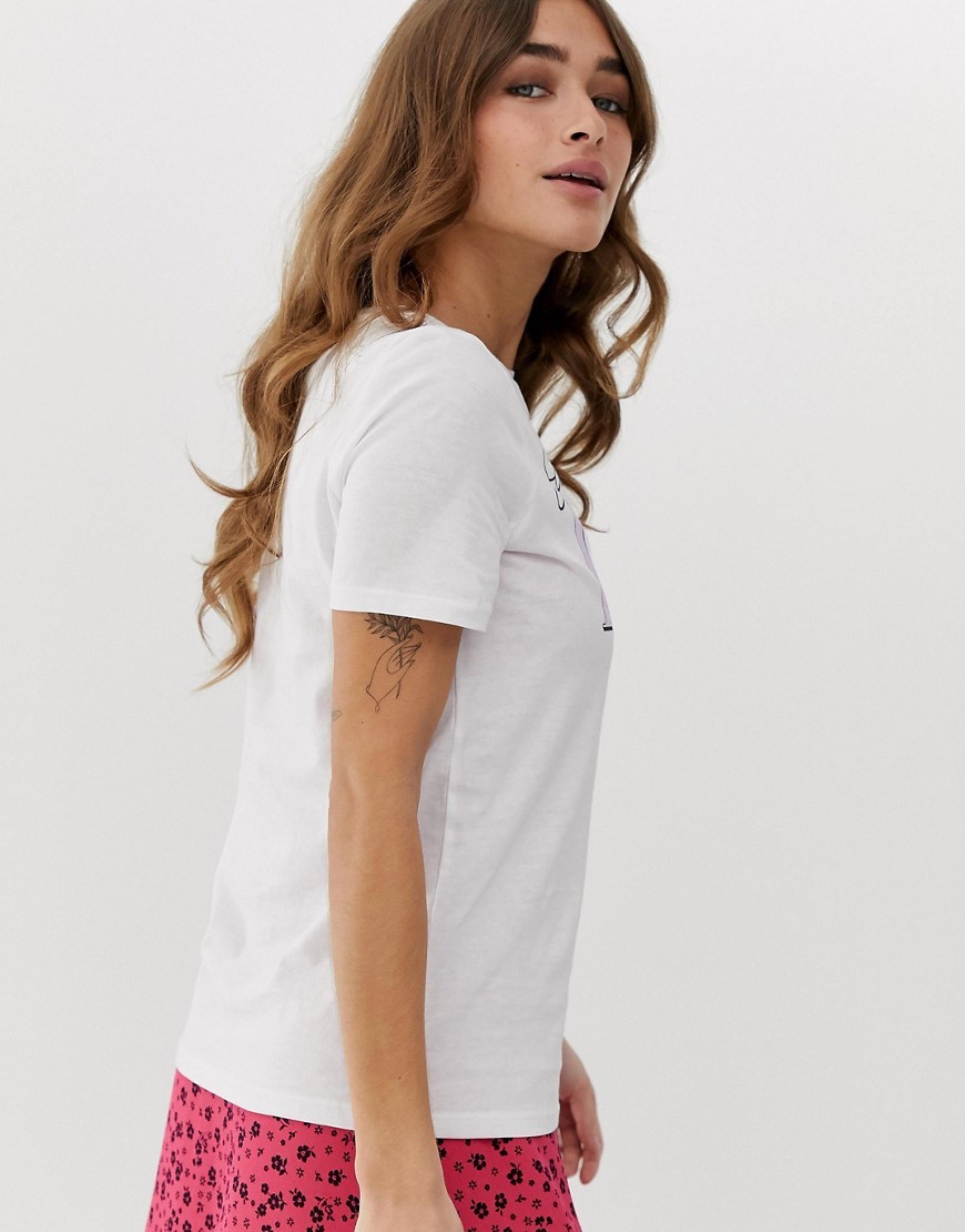 New-Look-Petite-Bialy-T-shirt-napis-lucky-L-40-1 New-Look-Petite-Bialy-T-shirt-napis-lucky-L-40