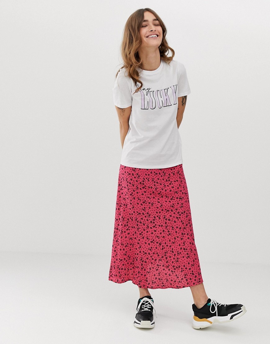 New-Look-Petite-Bialy-T-shirt-napis-lucky-L-40-3 New-Look-Petite-Bialy-T-shirt-napis-lucky-L-40