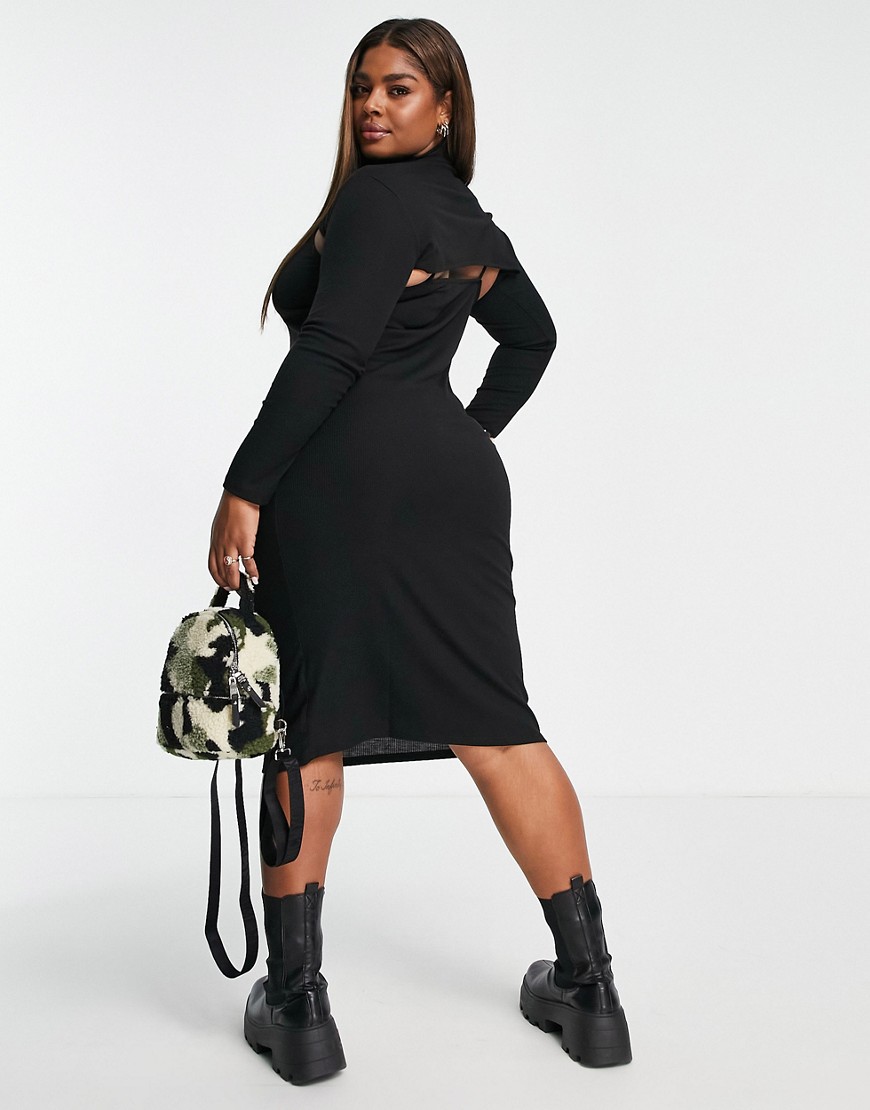 New-Look-czarna-prazkowana-sukienka-midi-2-w-1-z-wycieciami-plus-size-50-1 New-Look-czarna-prazkowana-sukienka-midi-2-w-1-z-wycieciami-plus-size-50