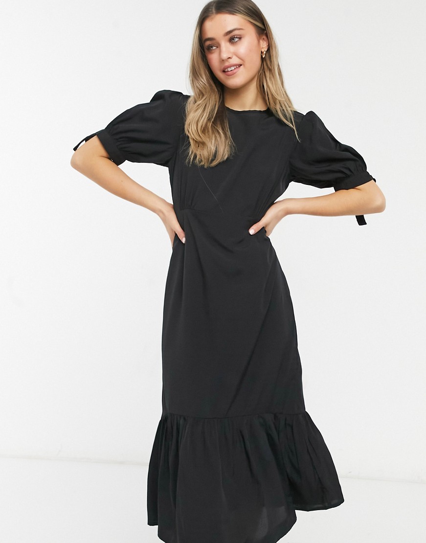 New-Look-czarna-zwiewna-sukienka-midi-z-falbana-46-3 New-Look-czarna-zwiewna-sukienka-midi-z-falbana-46