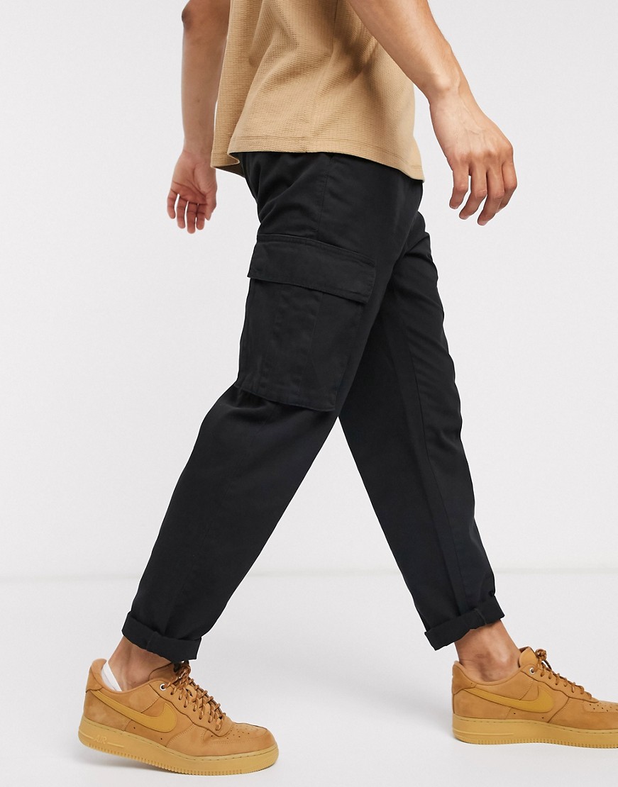 New-Look-czarne-meskie-spodnie-bojowki-uzywane-defekt-W32-L32-3 New-Look-czarne-meskie-spodnie-bojowki-uzywane-defekt-W32-L32