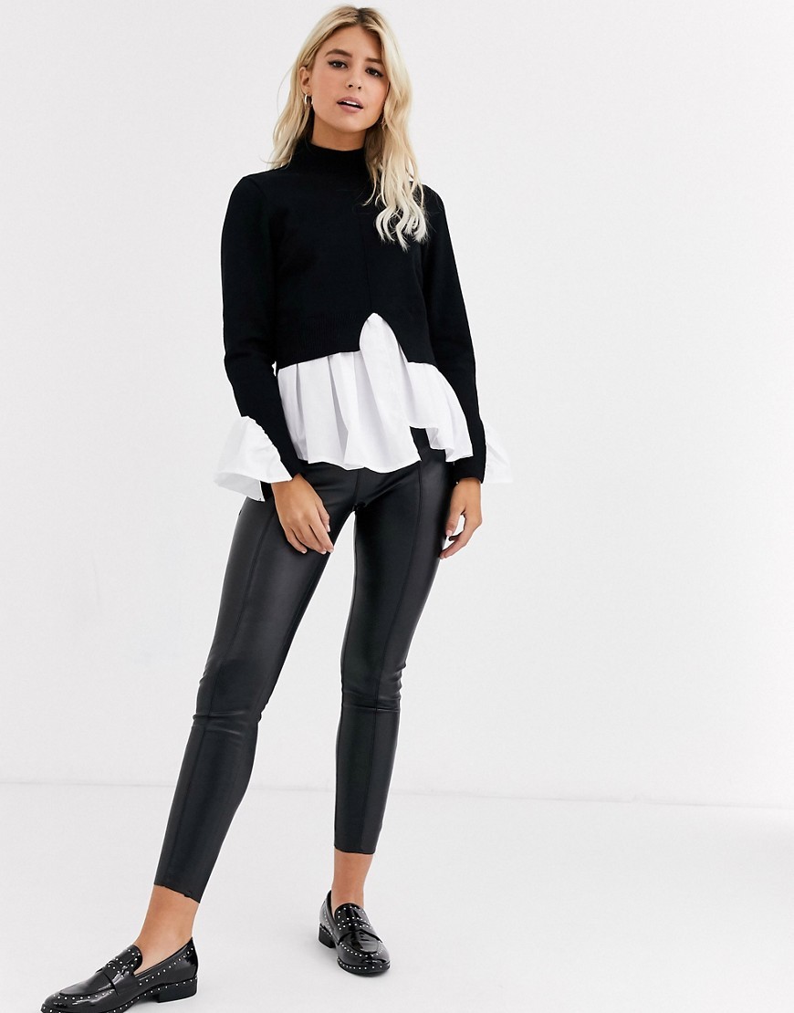 New-Look-czarny-sweter-krotki-S-36-3 New-Look-czarny-sweter-krotki-S-36
