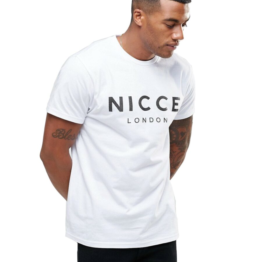 Nicce-London-Bialy-T-shirt-meski-z-logo-XS