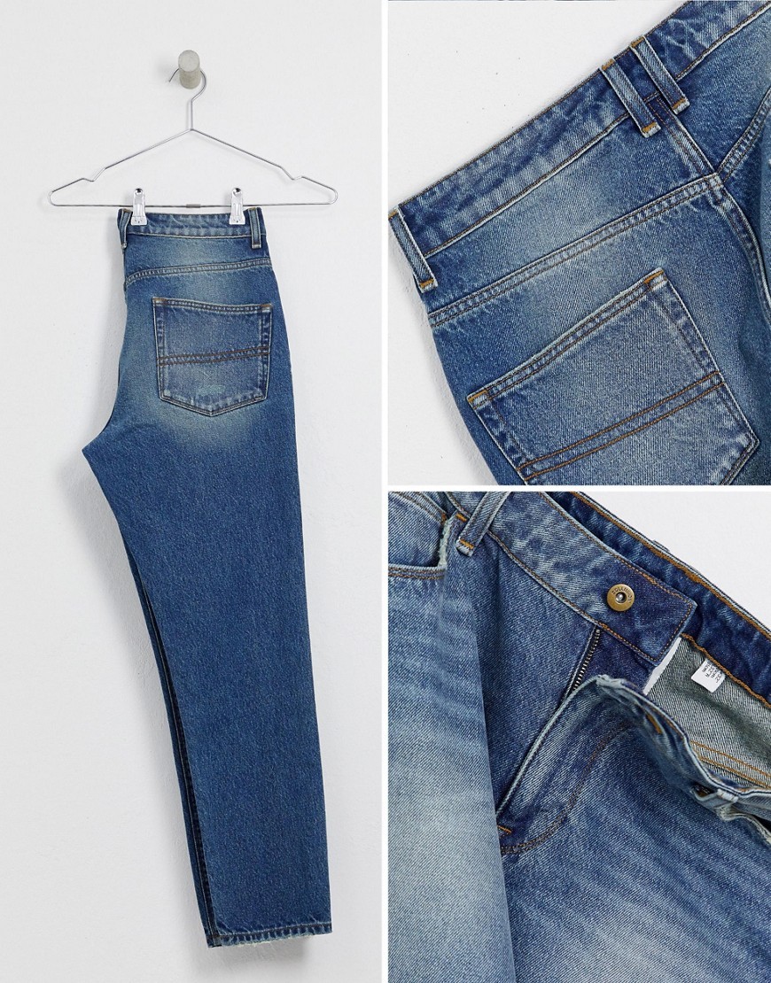 Niebieskie-meskie-jeansy-uszkodzenie-defekt-W32-L32-3 Niebieskie-meskie-jeansy-uszkodzenie-defekt-W32-L32