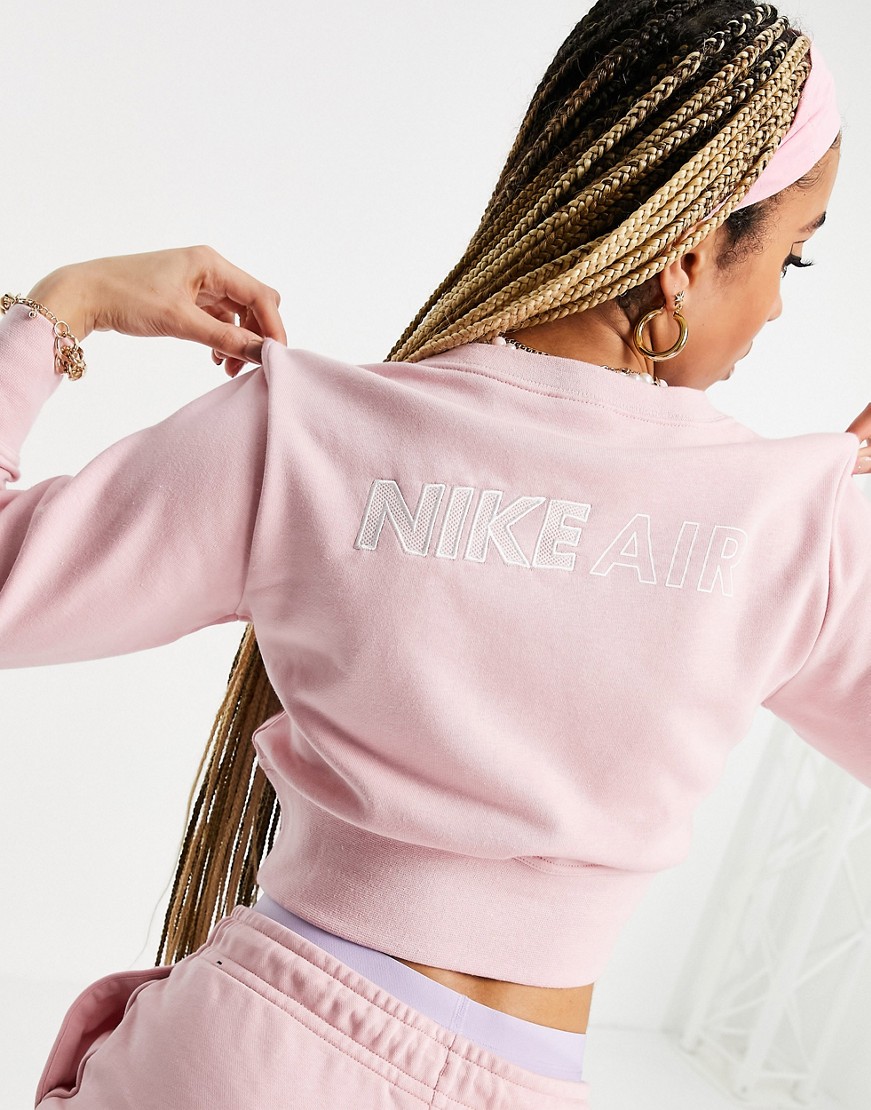 Nike-Air-krotka-rozowa-bluza-dresowa-defekt-L-1 Nike-Air-krotka-rozowa-bluza-dresowa-defekt-L