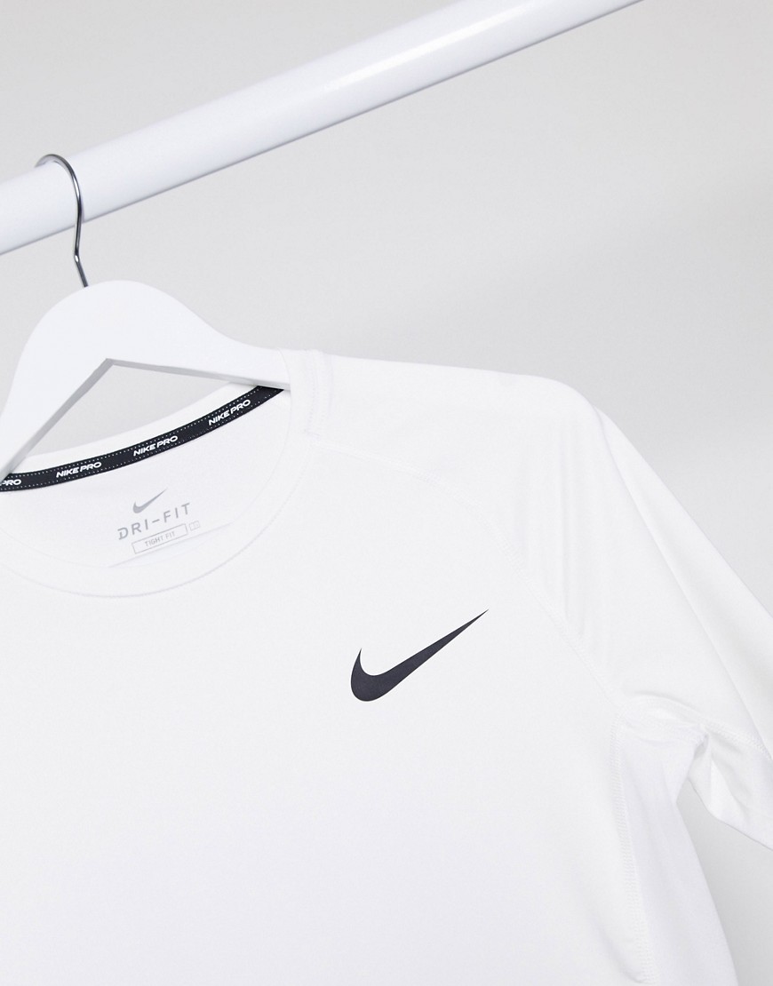 Nike-Pro-Training-Baselayer-bialy-meski-t-shirt-sportowy-z-logo-XL-2 Nike-Pro-Training-Baselayer-bialy-meski--t-shirt-sportowy-z-logo-XL