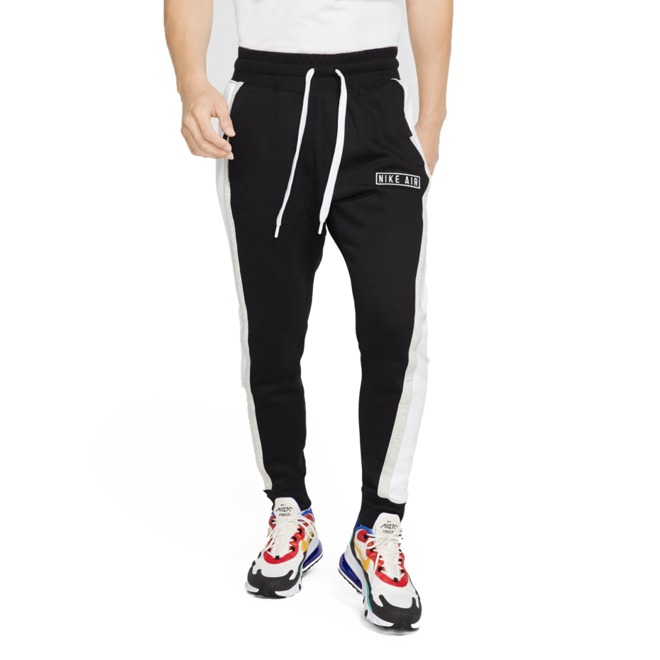 Nike Spodnie męskie joggery czarne z lampasami defekt M Nike-Spodnie-meskie-joggery-czarne-z-lampasami-defekt-M