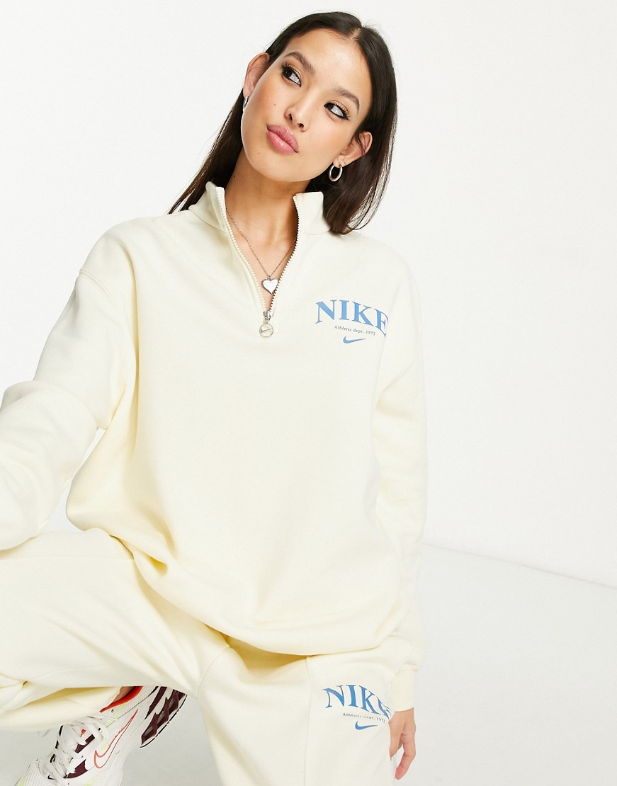 Nike-damska-kremowa-bluza-z-golfem-w-stylu-retro-S-4 Nike-damska-kremowa-bluza-z-golfem-w-stylu-retro-S