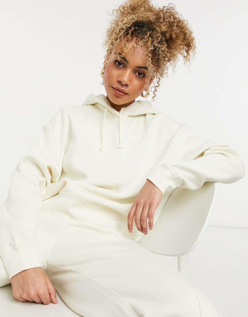 Nike kremowa Bluza oversize z kapturem damska M Nike-kremowa-Bluza-oversize-z-kapturem-damska-M