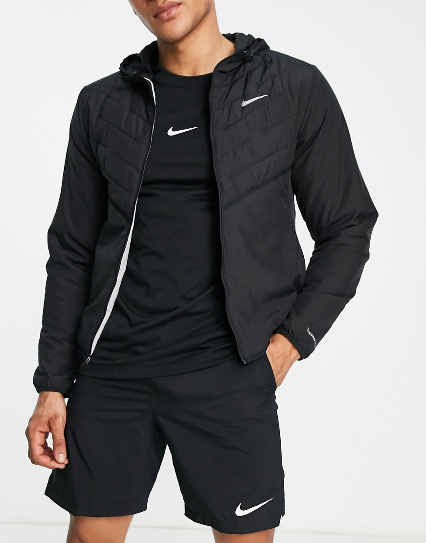 Nike męska czarna kurtka przeciwdeszczowa XL Nike-meska-czarna-kurtka-przeciwdeszczowa-XL