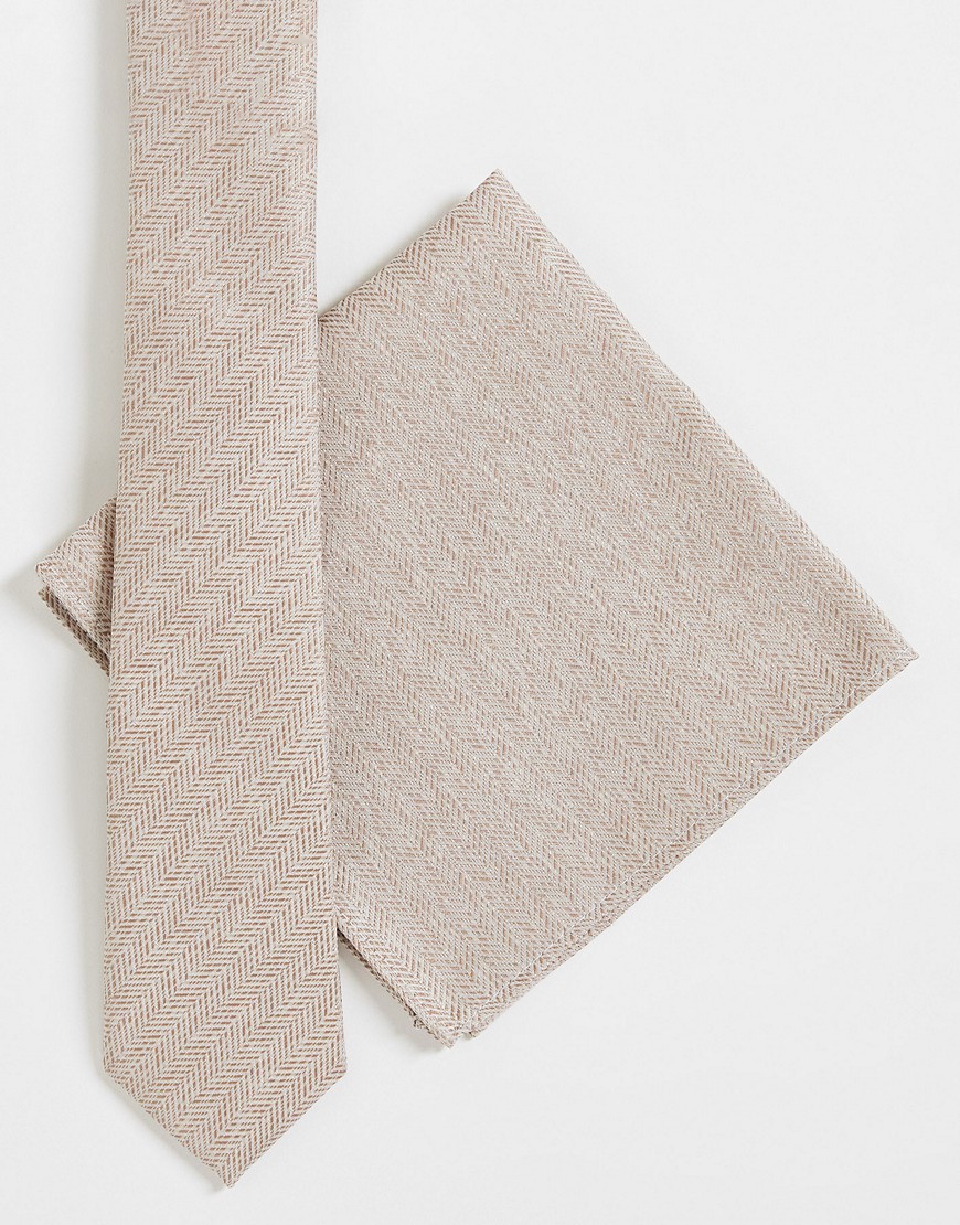 Noak beżowy wąski krawat one size Noak-bezowy-waski-krawat-one-size