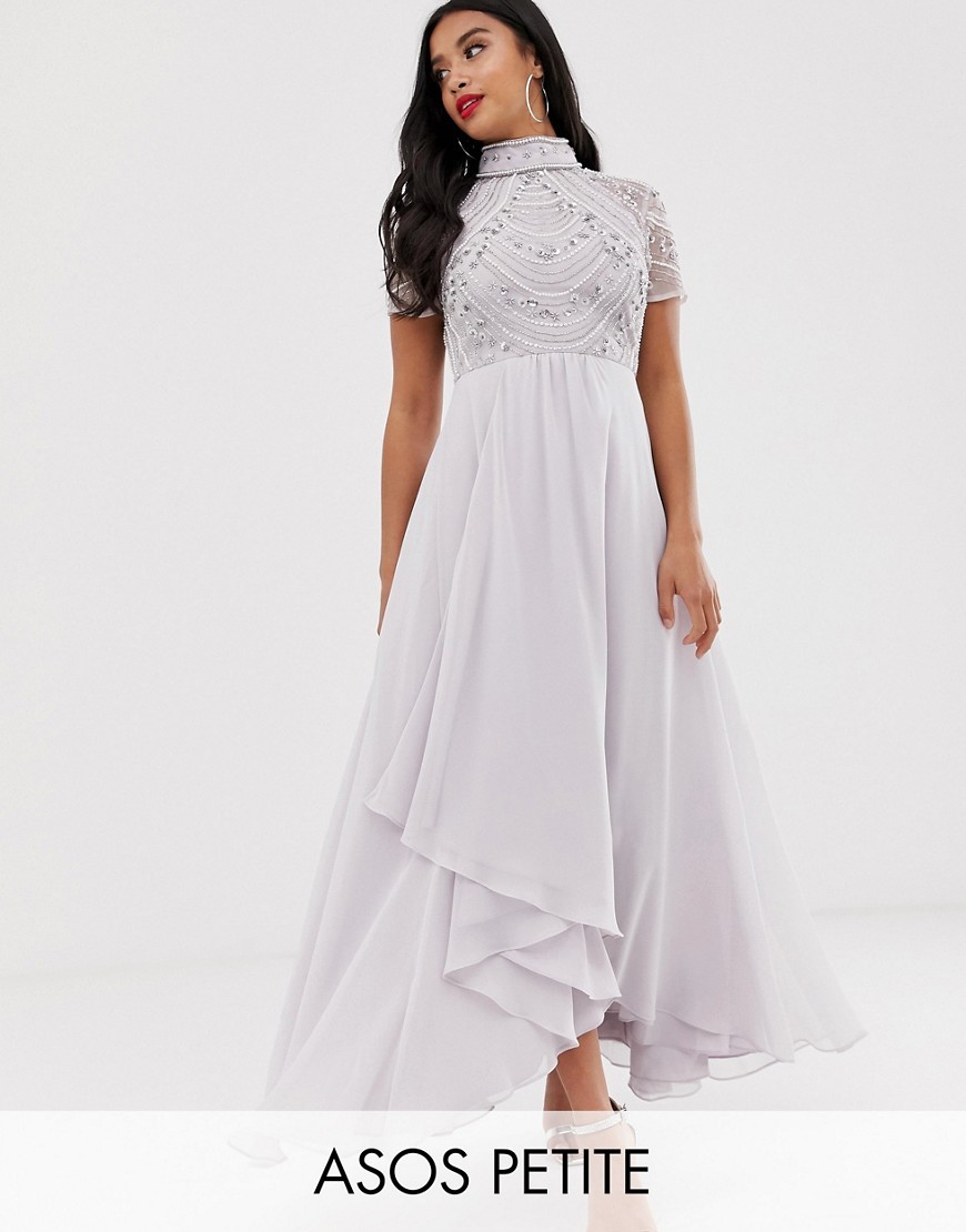 Petite-Liliowa-dluga-Sukienka-zdobiony-top-elegancka-XL-42-3 Petite-Liliowa-dluga-Sukienka-zdobiony-top-elegancka-XL-42