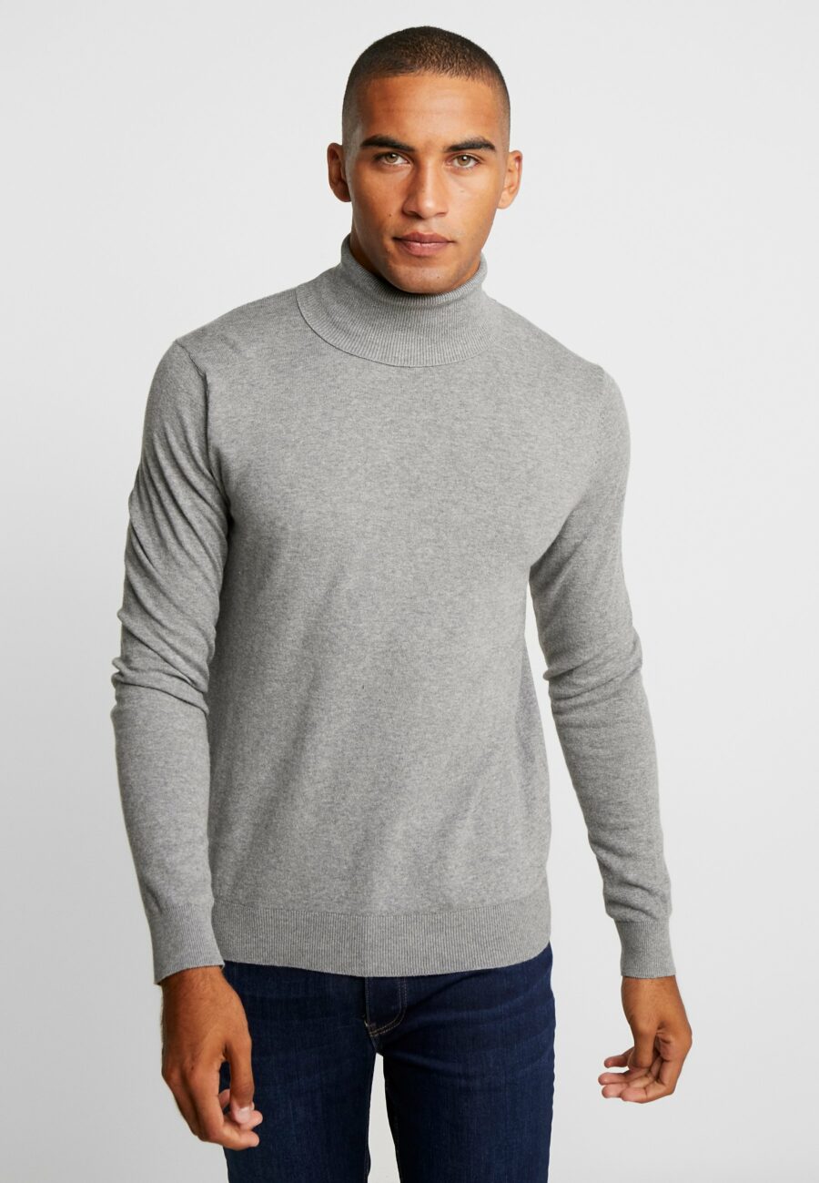 Pier-One-meski-szary-dopasowany-sweter-XL