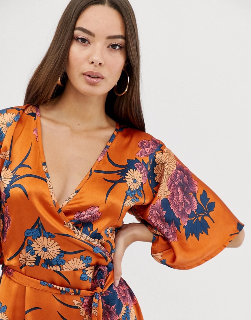 Pomaranczowa-Sukienka-midi-typu-kimono-satynowa-Defekt-L-40-2 Pomaranczowa-Sukienka-midi-typu-kimono-satynowa-Defekt-L-40
