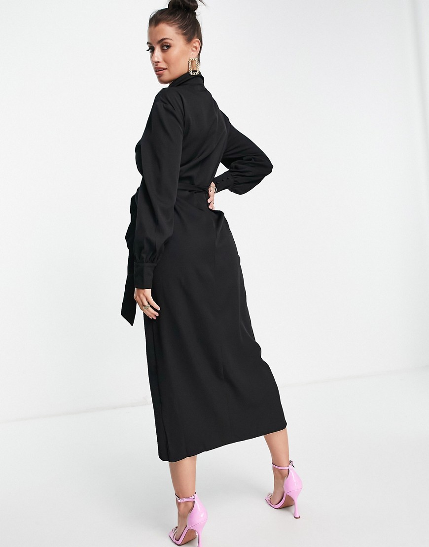 Pretty-Lavish-czarna-dzianinowa-koszulowa-suknia-maxi-XL-1 Pretty-Lavish-czarna-dzianinowa-koszulowa-suknia-maxi-XL