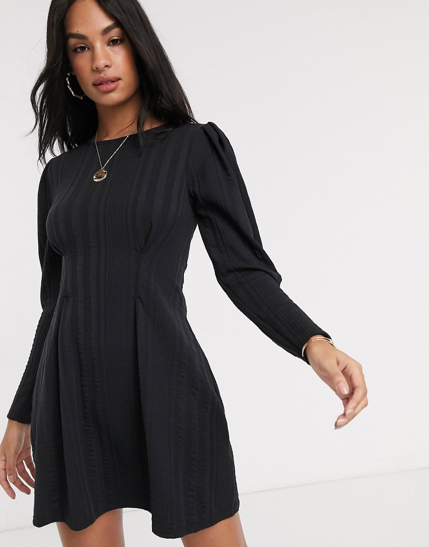 River Island czarna Sukienka długi rękaw L 40 River-Island-czarna-Sukienka-dlugi-rekaw-L-40