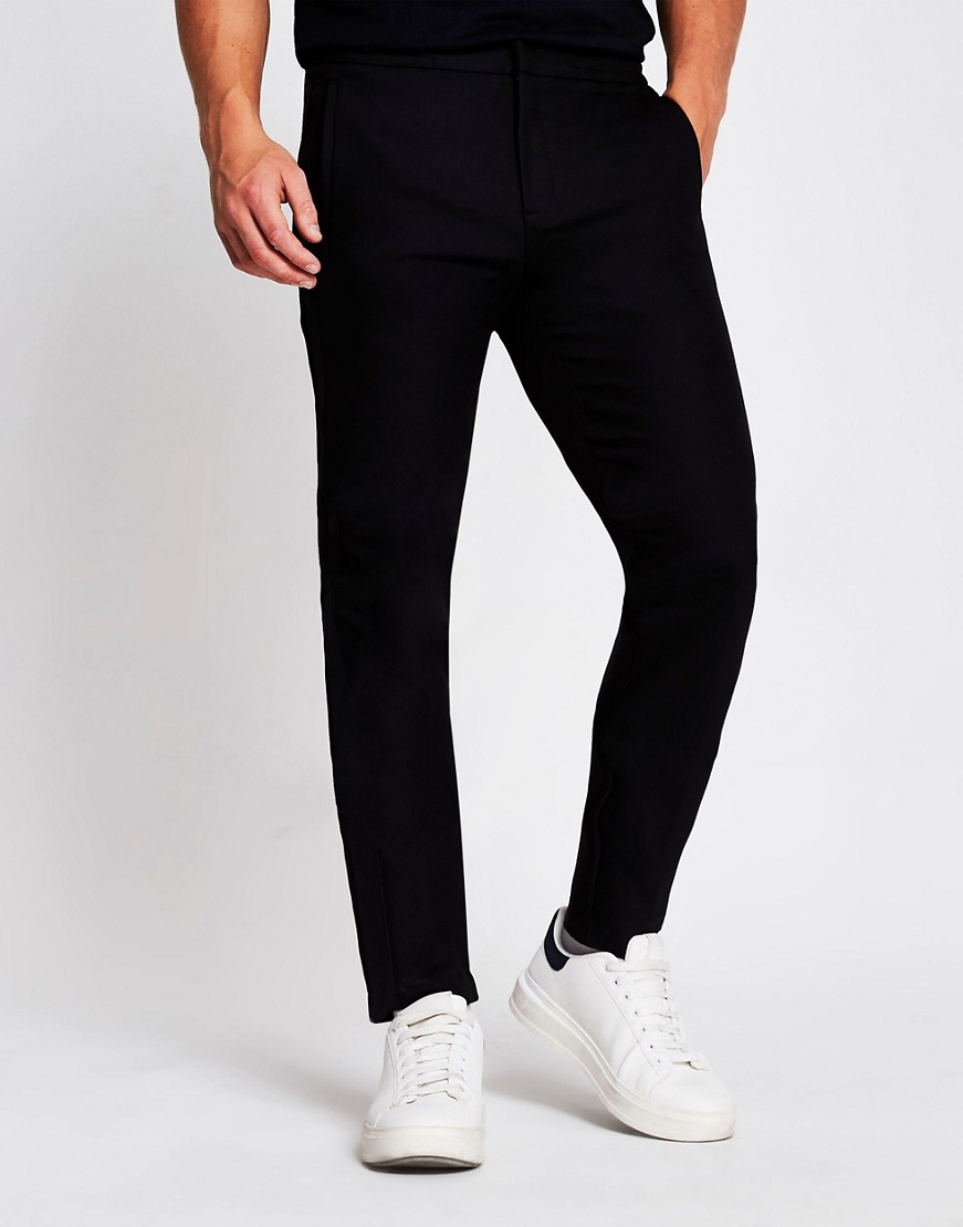 River Island męskie czarne spodnie dresowe joggery defekt W32 L32 River-Island-meskie-czarne-spodnie-joggery-defekt-W32-L32