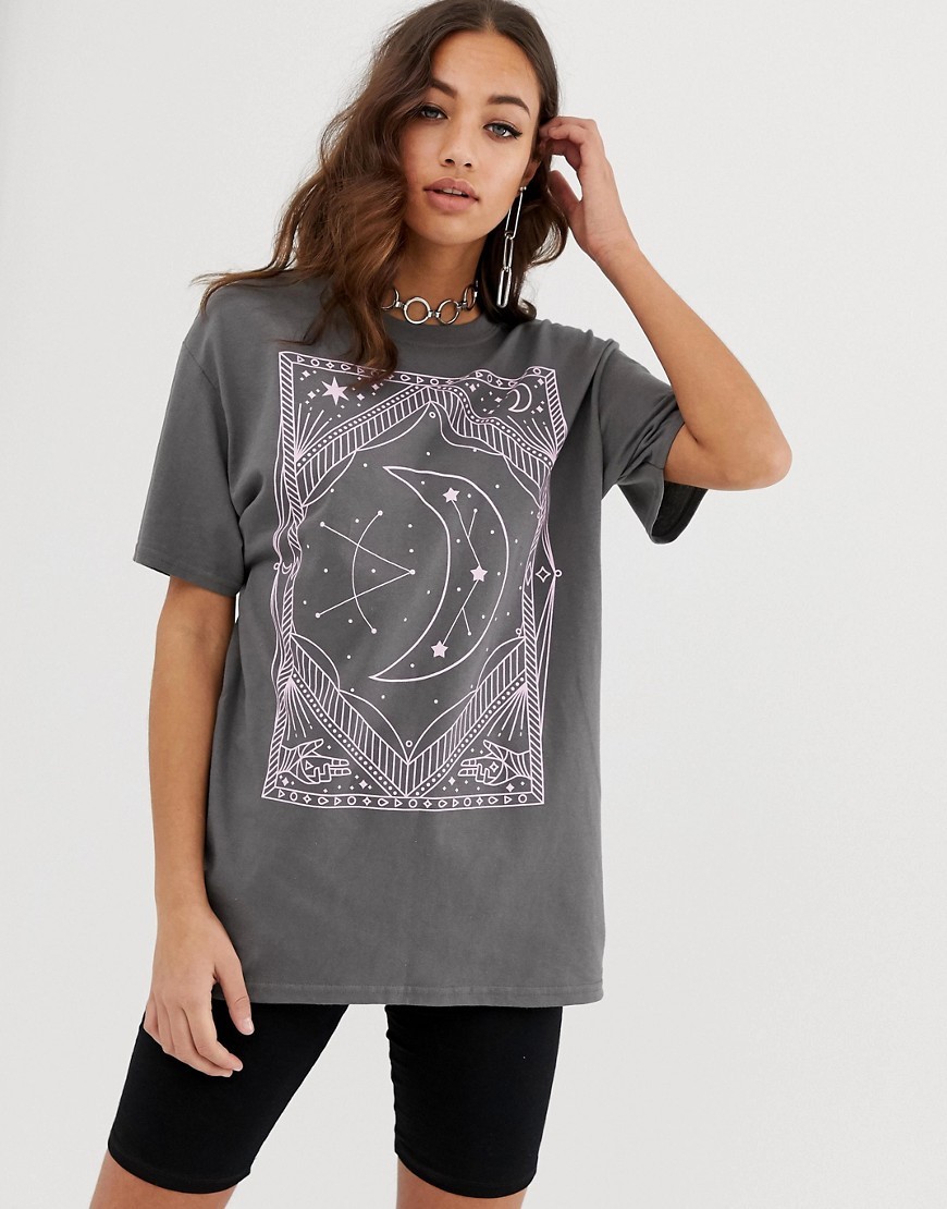 Rokoko T-shirt damski oversize z nadrukiem kosmos defekt XS Rokoko-T-shirt-damski-oversize-z-nadrukiem-kosmos-XS