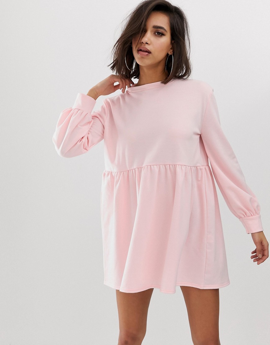 Rozowa-luzna-Sukienka-mini-oversize-S-36-3 Rozowa-luzna-Sukienka-mini-oversize-S-36
