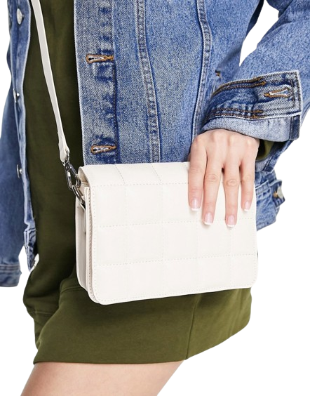 SVNX Wyściełana torebka crossbody beżowa defekt