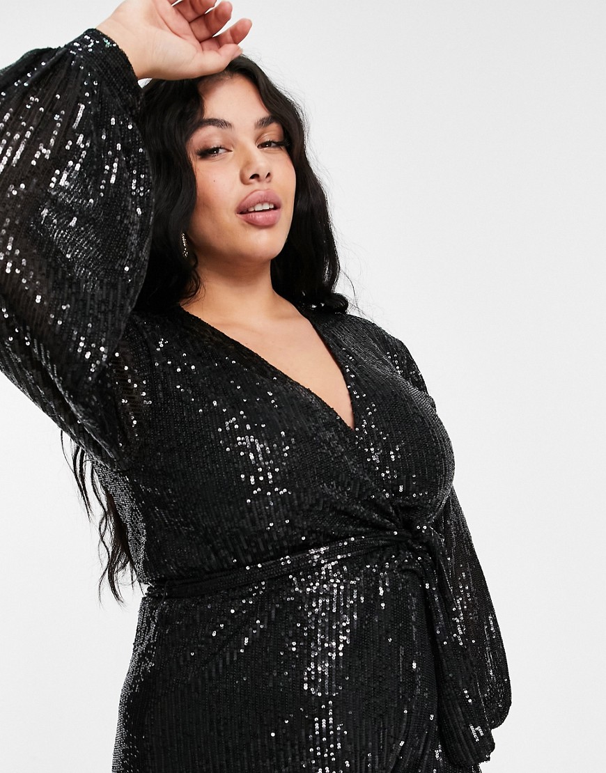 Saint-Genies-czarny-cekinowy-kombinezon-z-balonowymi-rekawami-plus-size-52-2 Saint-Genies-czarny-cekinowy-kombinezon-z-balonowymi-rekawami-plus-size-52