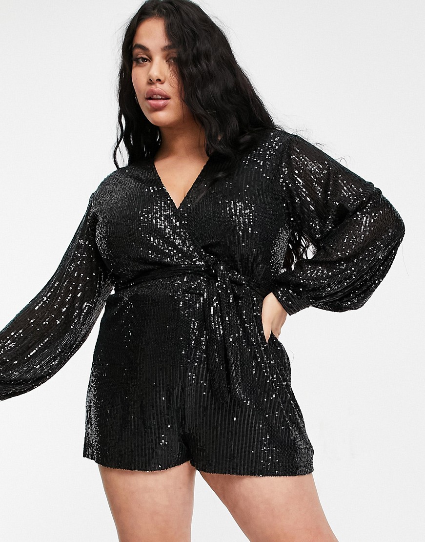 Saint-Genies-czarny-cekinowy-kombinezon-z-balonowymi-rekawami-plus-size-52-3 Saint-Genies-czarny-cekinowy-kombinezon-z-balonowymi-rekawami-plus-size-52