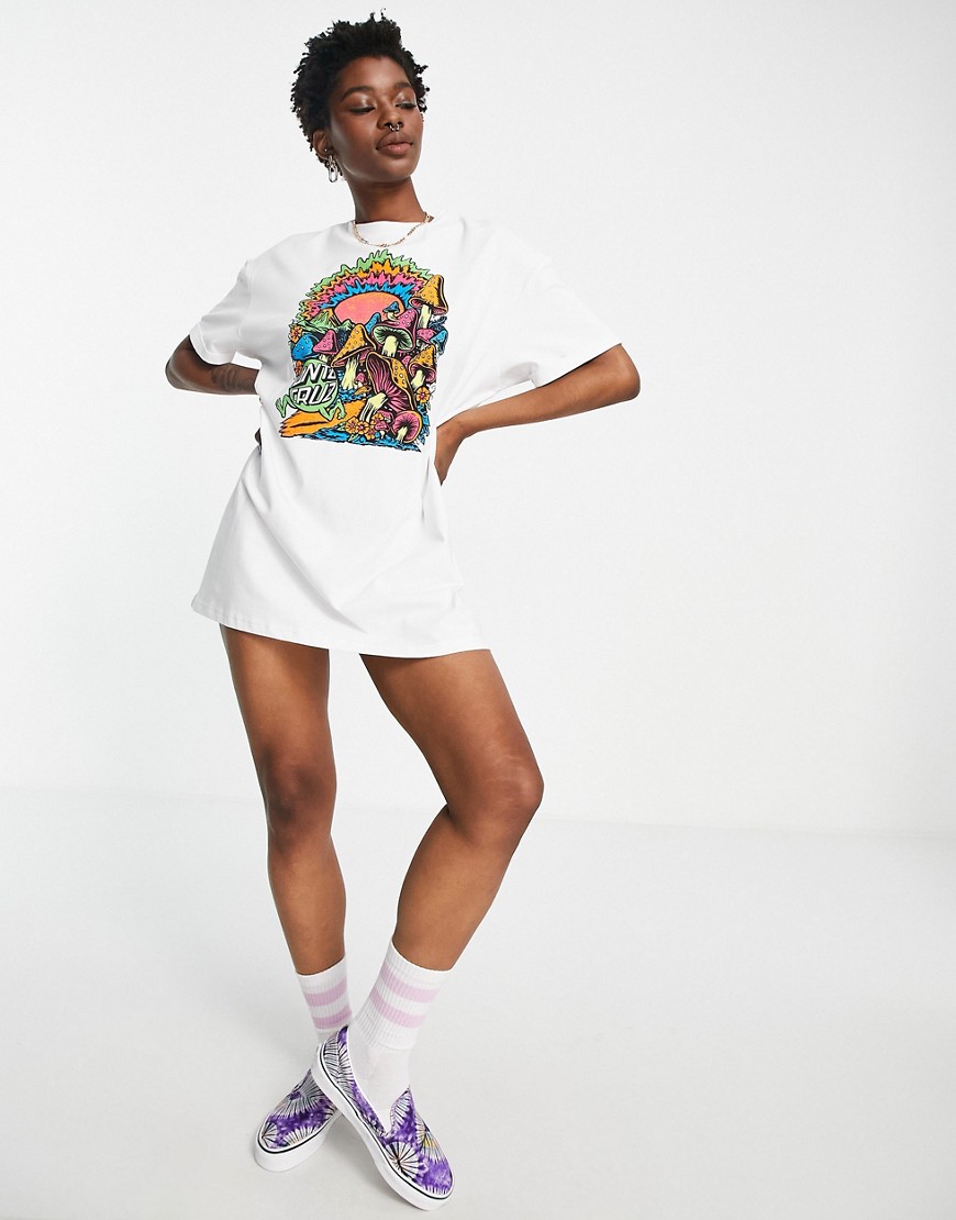 Santa-Cruz-biala-t-shirtowa-sukienka-mini-oversize-M-3 Santa-Cruz-biala-t-shirtowa-sukienka-mini-oversize-M