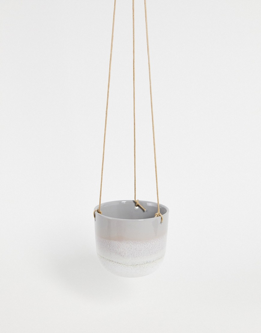 Sass and Belle szara wisząca doniczka Sass-and-Belle-szara-wiszaca-doniczka