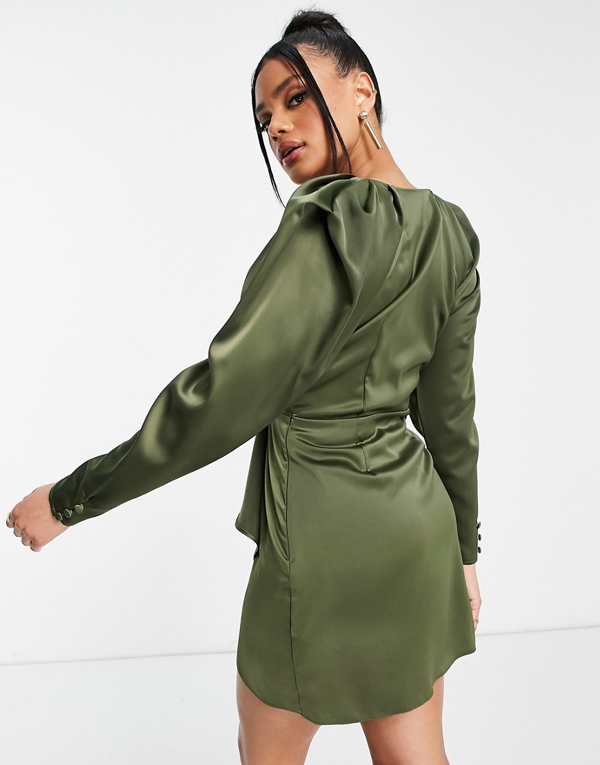 Satynowa-kopertowa-sukienka-mini-w-kolorze-khaki-36-1 Satynowa-kopertowa-sukienka-mini-w-kolorze-khaki-36