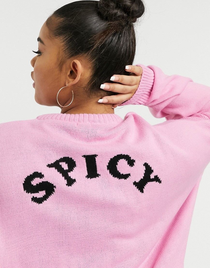 Skinnydip-Curve-–-Sweter-o-luznym-kroju-z-napisem-„Spicy-i-nadrukiem-papryczki-50-2 Skinnydip-Curve-–-Sweter-o-luznym-kroju-z-napisem-„Spicy”-i-nadrukiem-papryczki-50