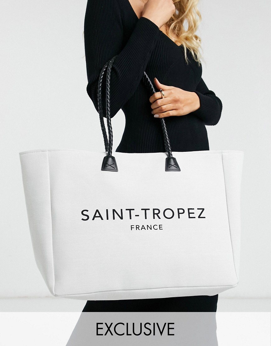 South Beach Saint Tropez płócienna torba typu tote z nadrukiem one size South-Beach-Saint-Tropez-plocienna-torba-typu-tote-z-nadrukiem-one-size