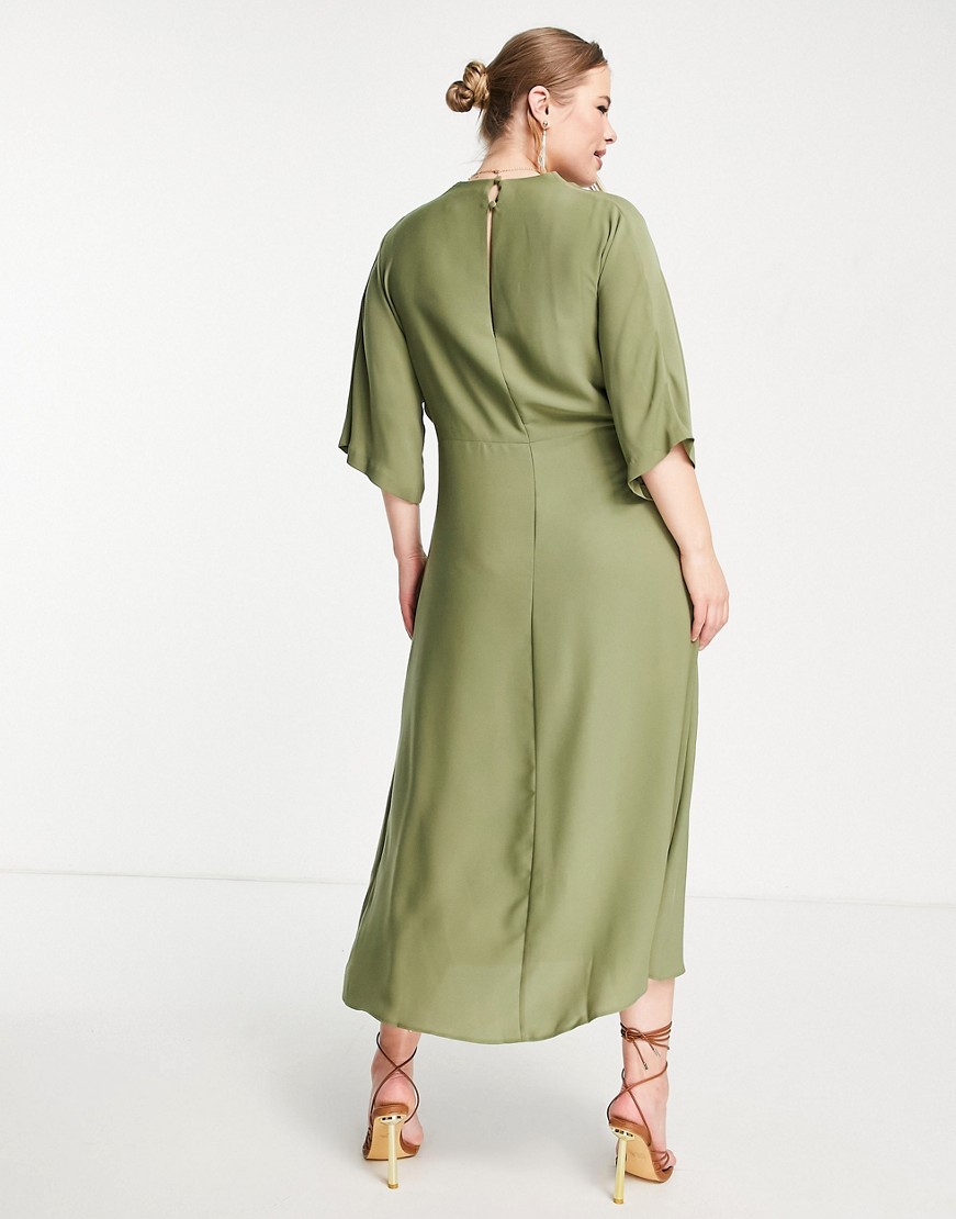 Sukienka-midi-w-kolorze-khaki-z-drapowanym-dekoltem-i-kopertowa-spodnica-defekt-54-1 Sukienka-midi-w-kolorze-khaki-z-drapowanym-dekoltem-i-kopertowa-spodnica-defekt-54