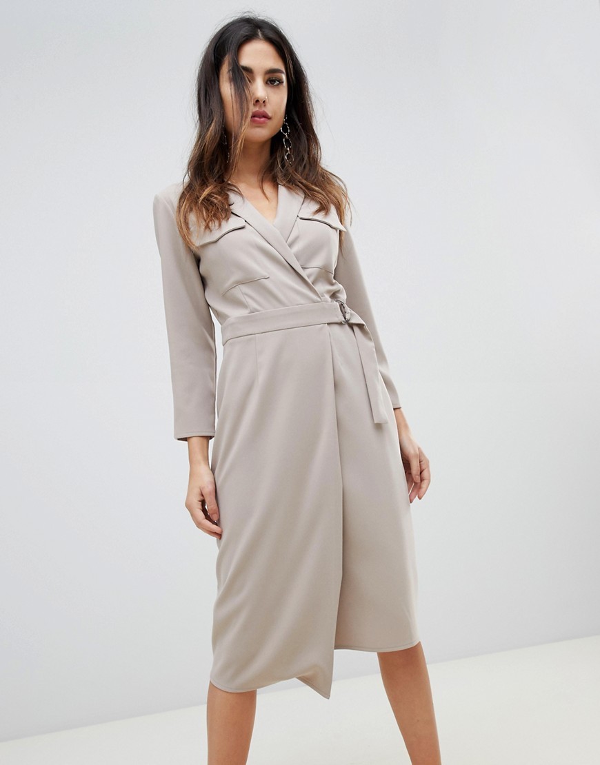 Szara Sukienka midi z kieszeniami defekt M 38 Szara-Sukienka-midi-z-kieszeniami-M-38