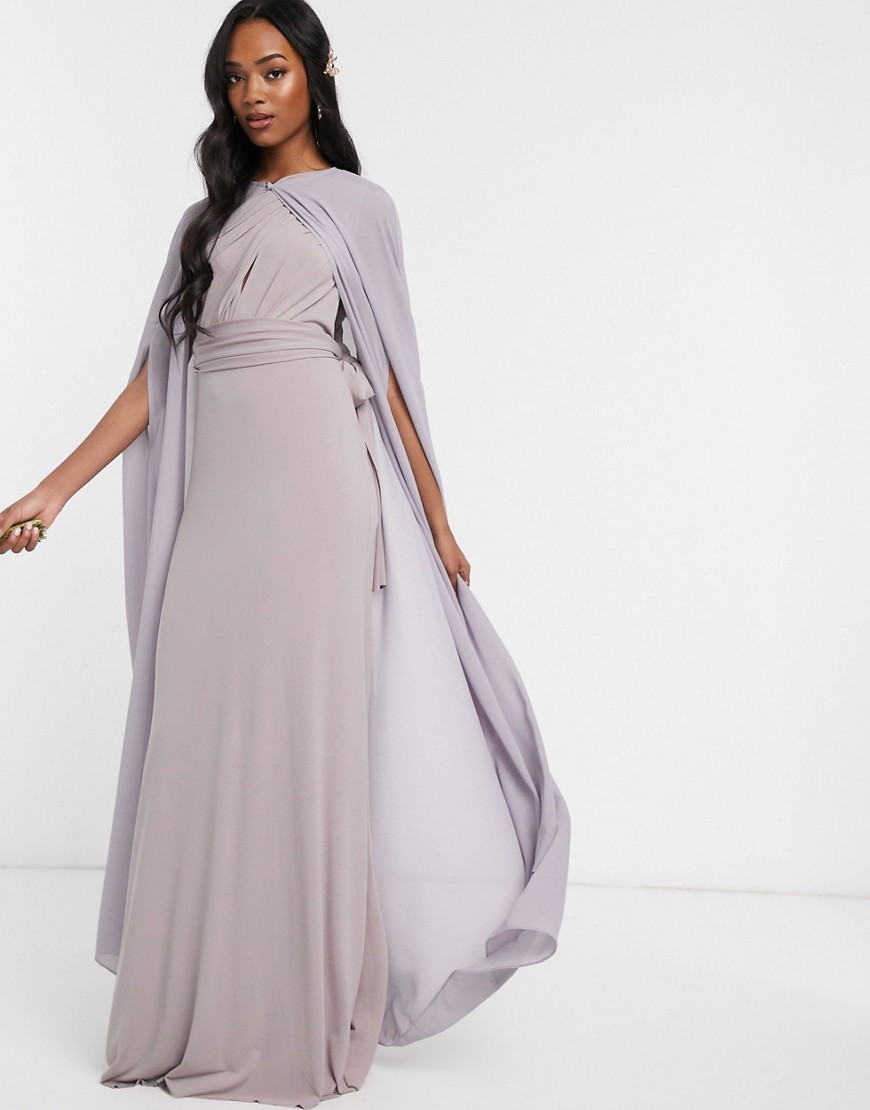 TFNC szara szyfonowa pelerynka maxi TFNC-szara-szyfonowa-pelerynka-maxi