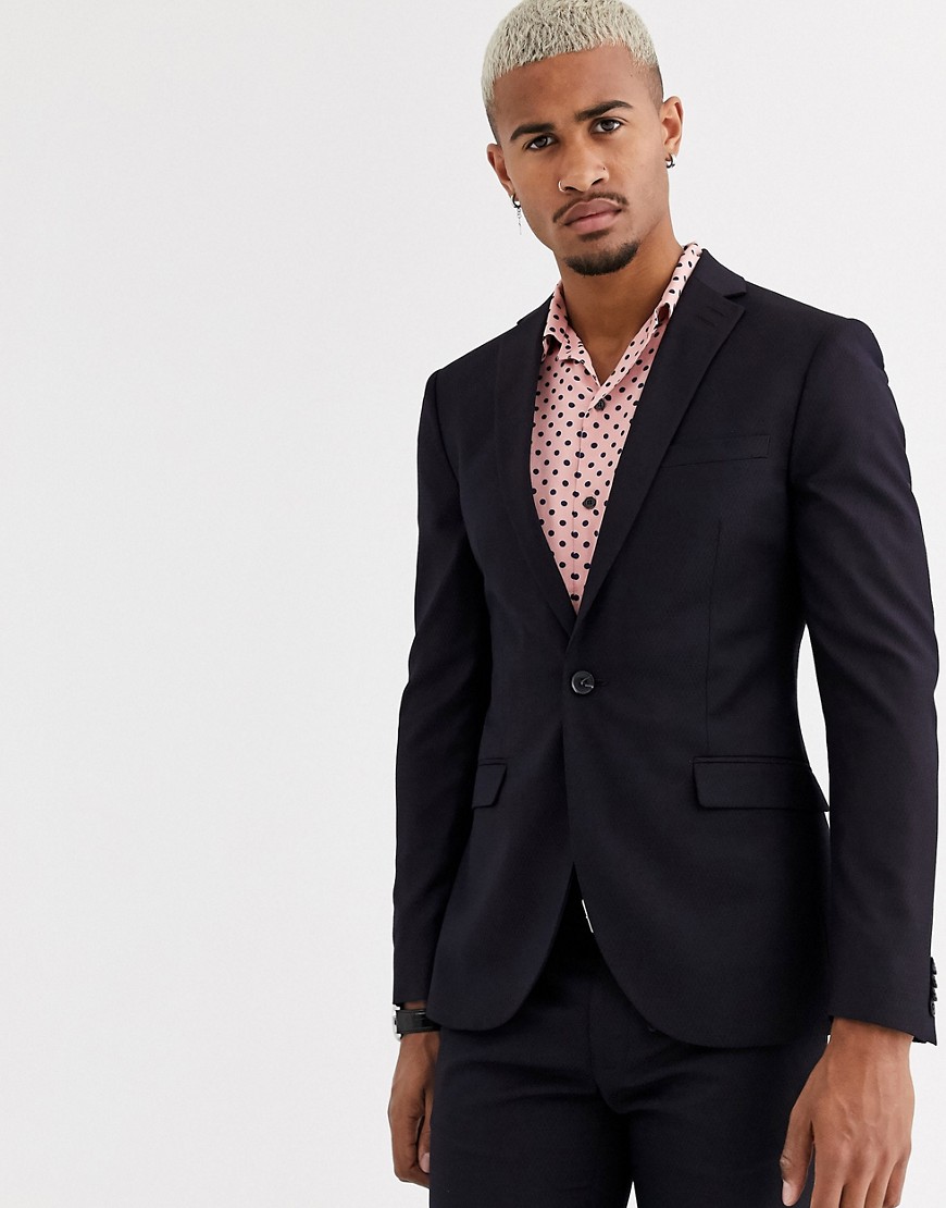 Topman męska czarna marynarka na wyjątkową okazję M Topman-meska-czarna-marynarka-na-wyjatkowa-okazje-M